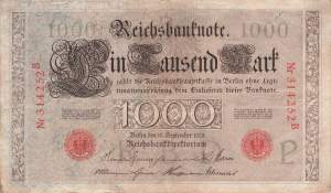 1000 Mark 1909 P/B ro.39